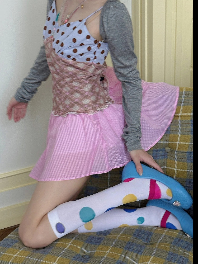 Style) Polka Sweet Colorful (Playful Stockings Dot