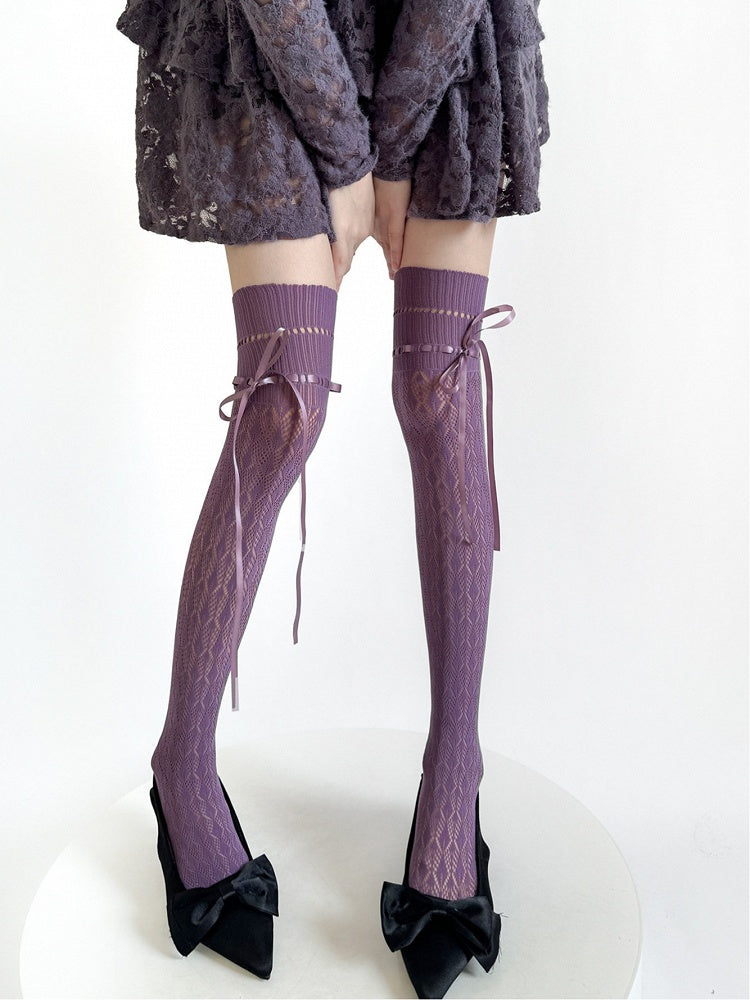 Stockings Bow Weave Colors: (5 Coffee Lace
