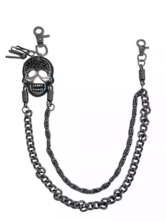 アクセサリーチャームドレスチェーンシルバースケルトン