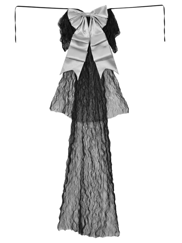 Black Vintage with Big Detachable Train Bow