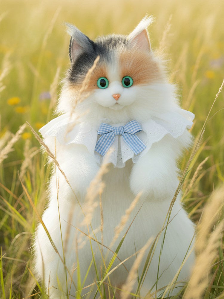 Large Plush Size - Cute Bag Realistic Cat Backpack/Crossbody