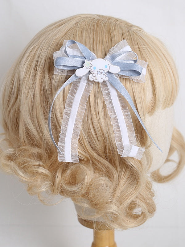 Puppy Bowknot Ribbon Cute Hairclip Decorative Lolita