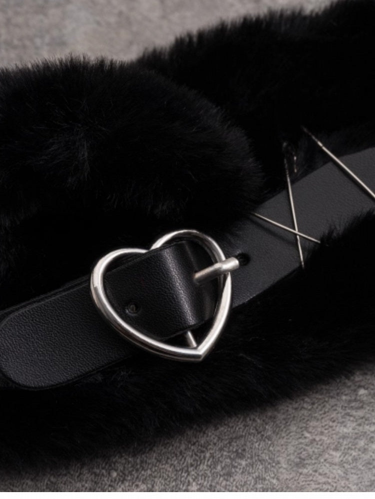 And Details Red With Hairband Pattern Heart Cat Bowknot Ear Black Plaid Buckle