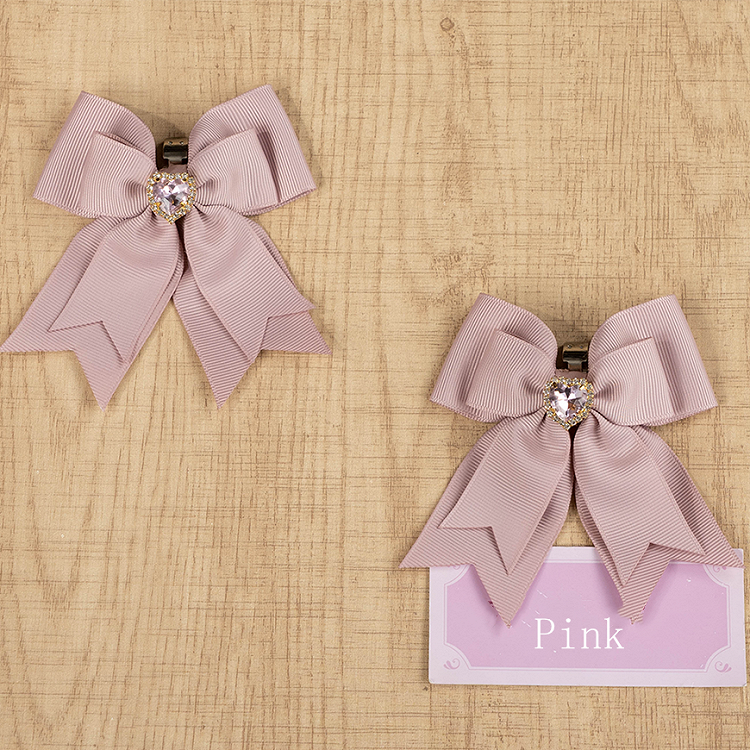 with Shoe Heart Kei Colors Layer Accent Clips 3 Double Jira Rhinestone | Bow