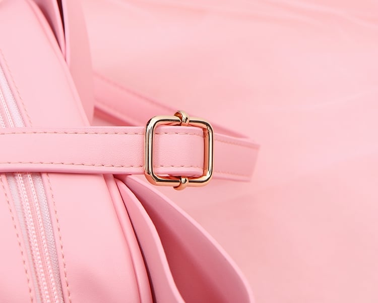 Schwarz/Pinke Bokwnot Crossbody Sweet Lolita Tasche