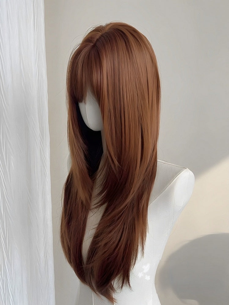 2-Color 65cm Straight Bangs Wig - Meow Island Wig