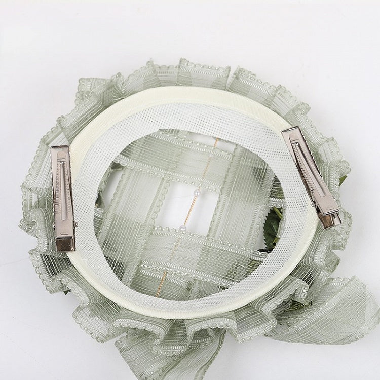 Light Green Mini and Decor Bow Hat the Lolita of Lily Valley