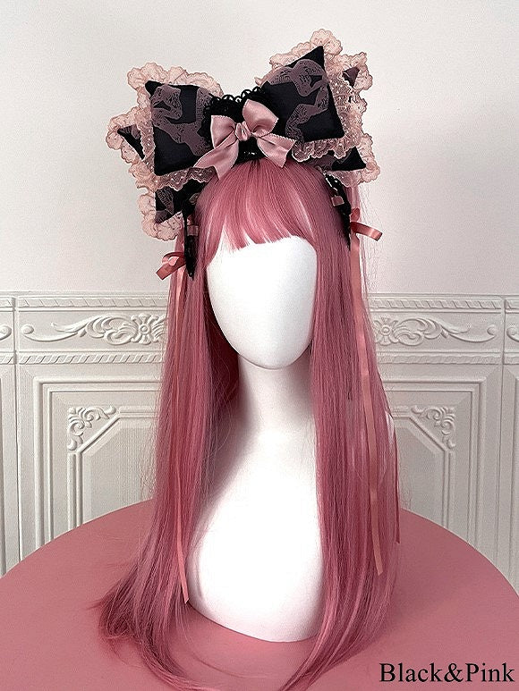 Lolita – KC Sweet Large Color Lace Bow Options Trimmed 4