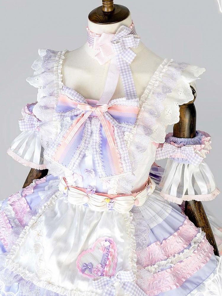 Sleeves Bowknot Puff