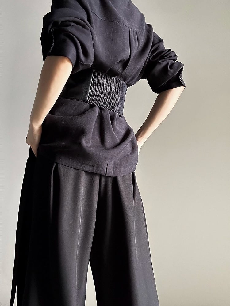 with Lolita PU Snap Ouji Corset Black Buttons Belt