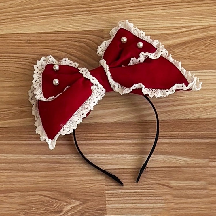 Blue Pink / Padded Black Red KC Bowknot