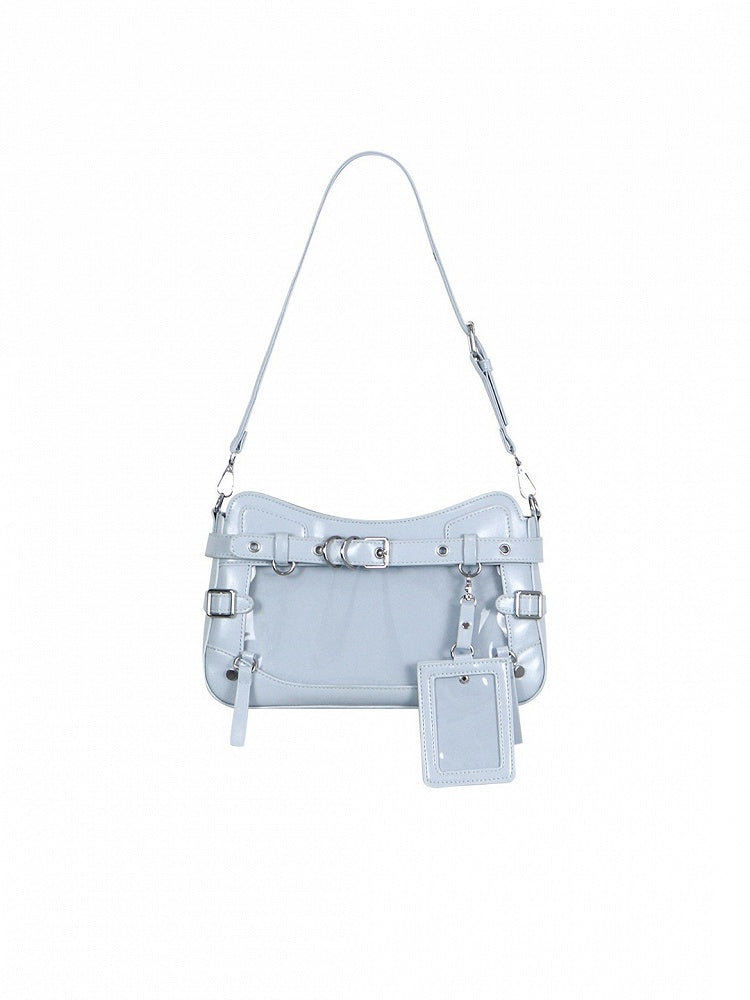 6 Colors Transparent Crossbody Ita Shoulder Bag with Cat Theme - Wudong Shop