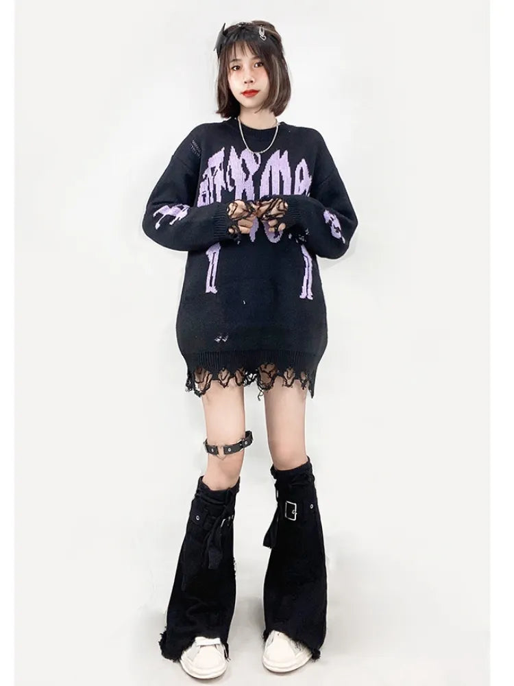 Sleeves Denim Flared Black Design Leg Cross