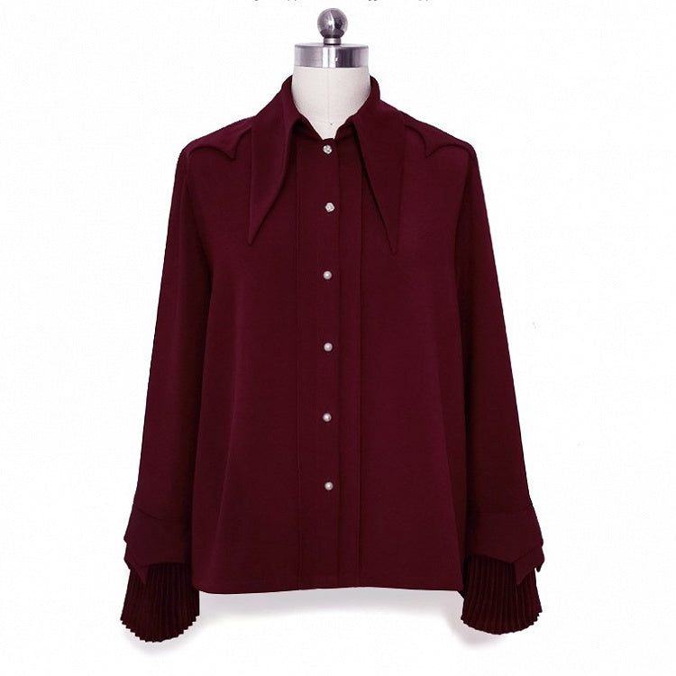 Pointed Collar Prince Ouji Red Shirt - Princess Chronicles