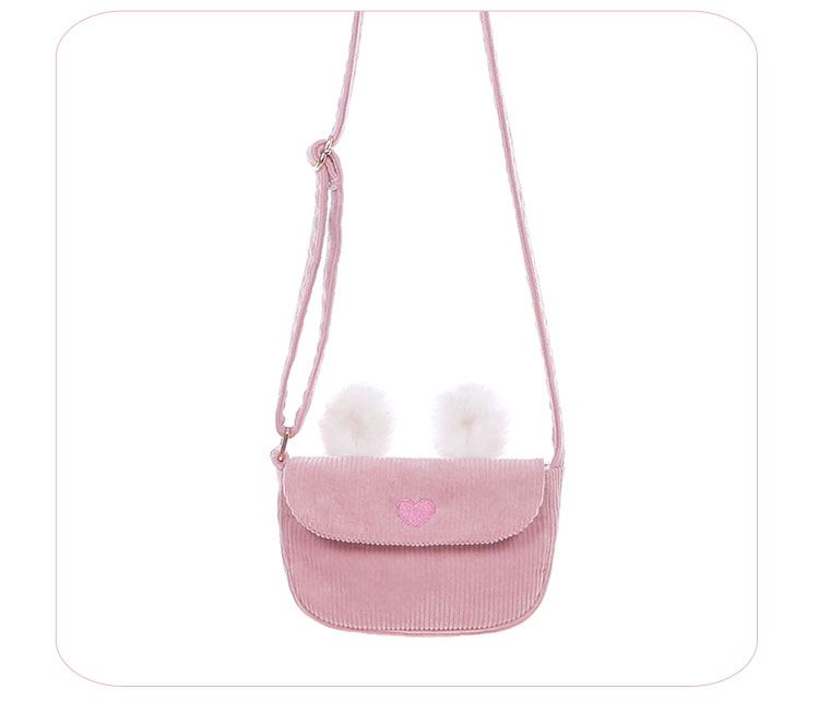 Rosa Umhängetasche mit Hasenohren