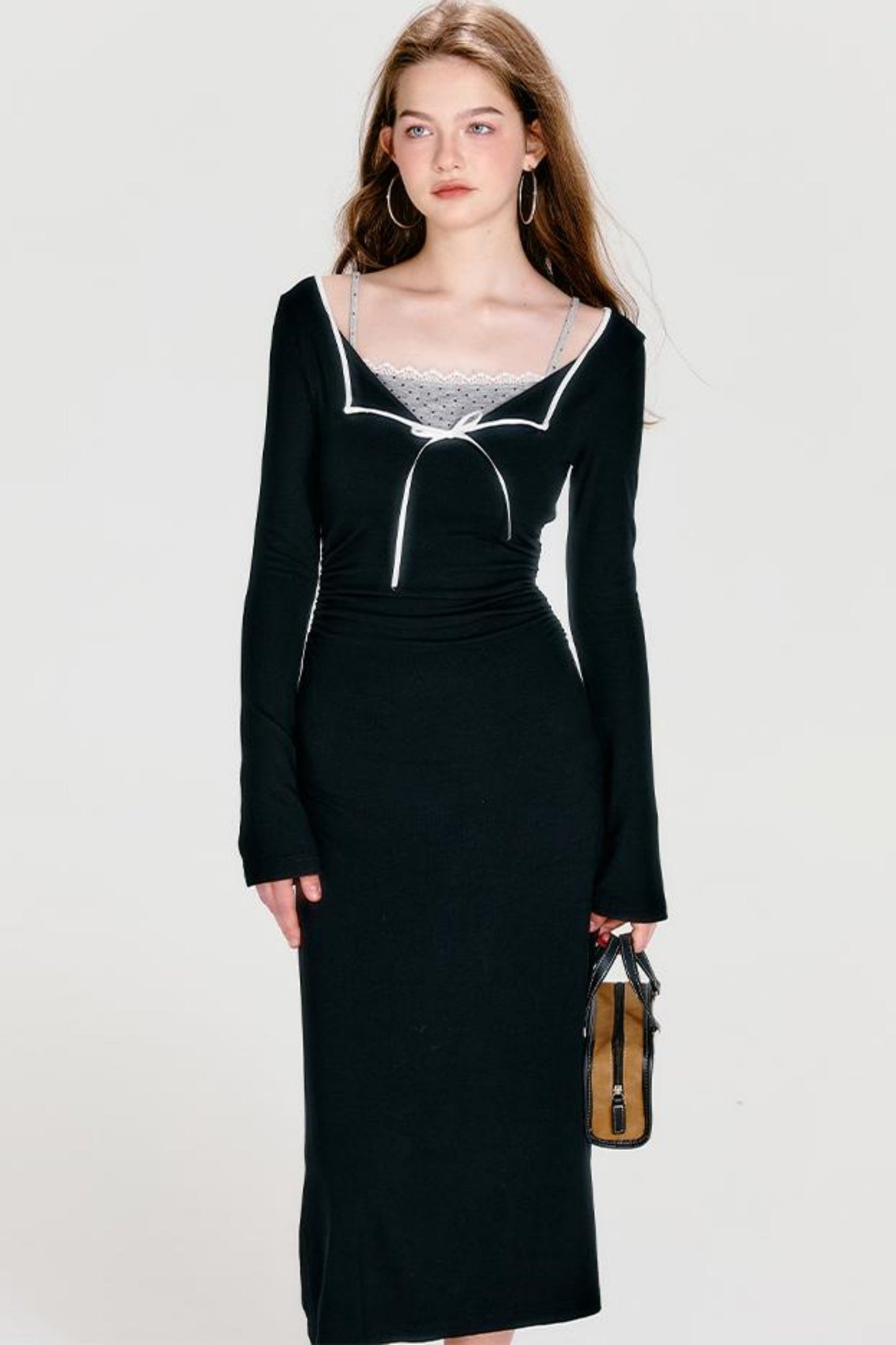 Block Maxi Cool Strickkleid Farbe