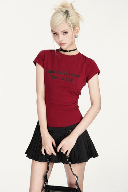 サテンのベースルスカートプリーツ