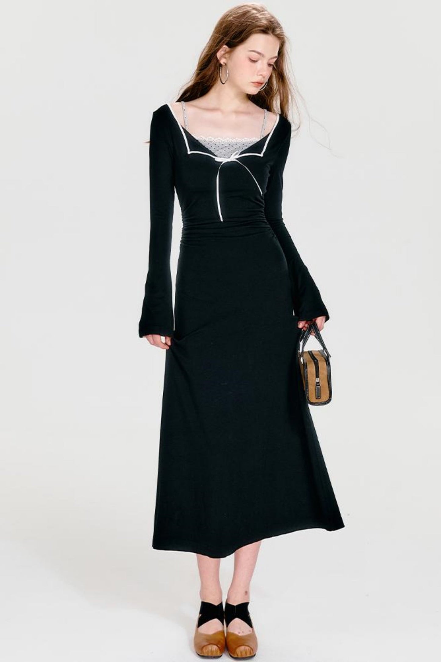 Block Maxi Cool Strickkleid Farbe