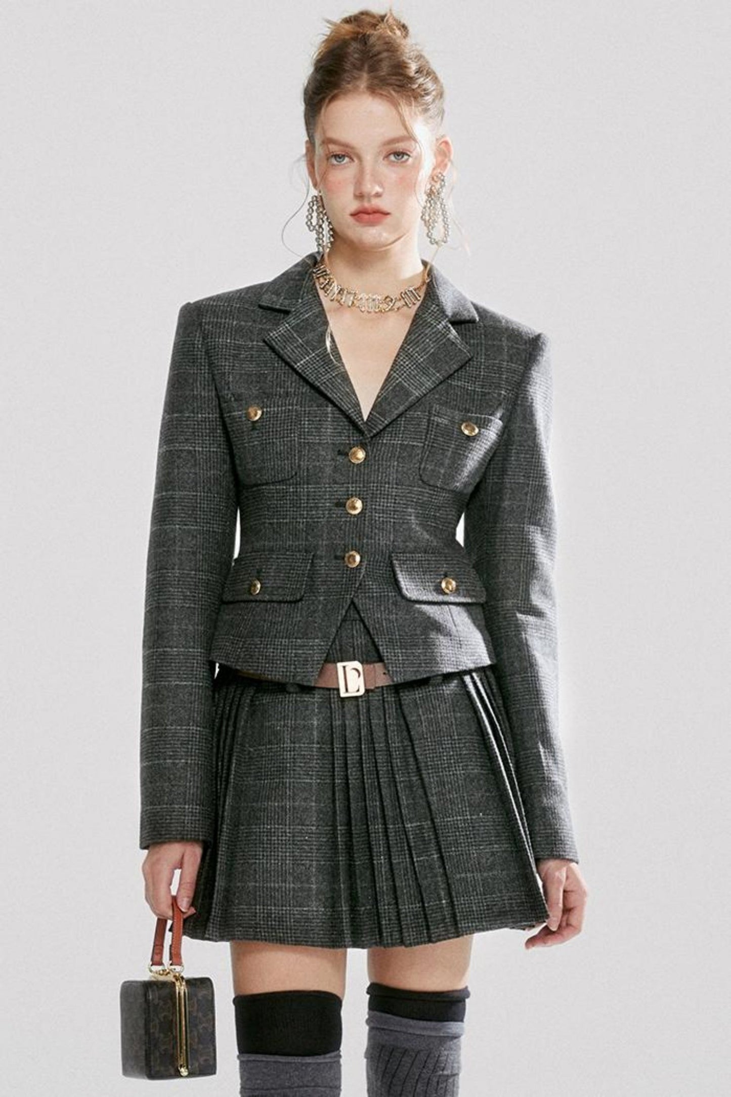 ジャケット+スカート フレンチレトロ プレタポルテ