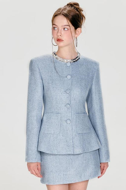 スパンコールのシックなセットアップ