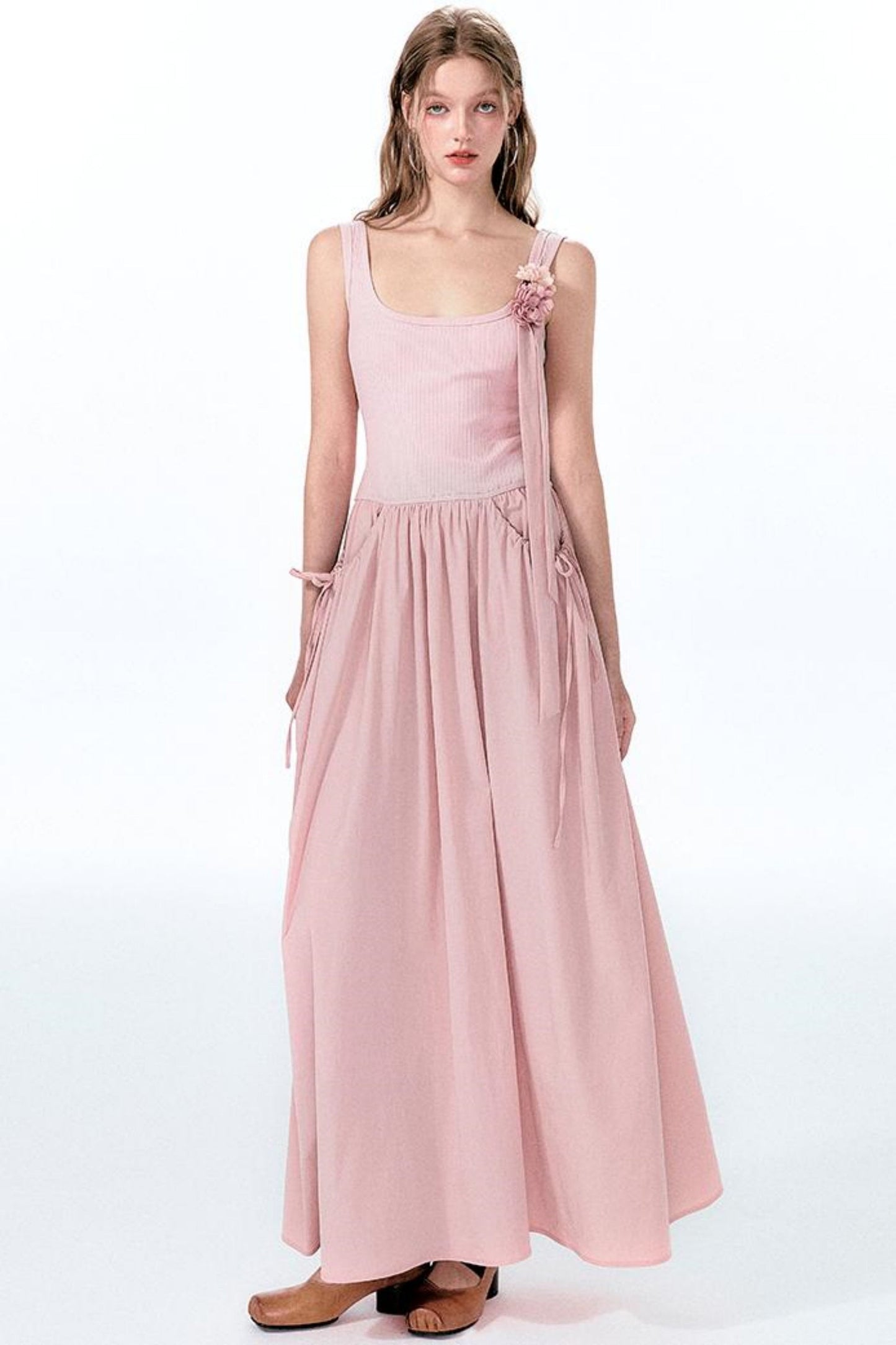 Kleid Coolred Pink Sleeve Mint Long Knot