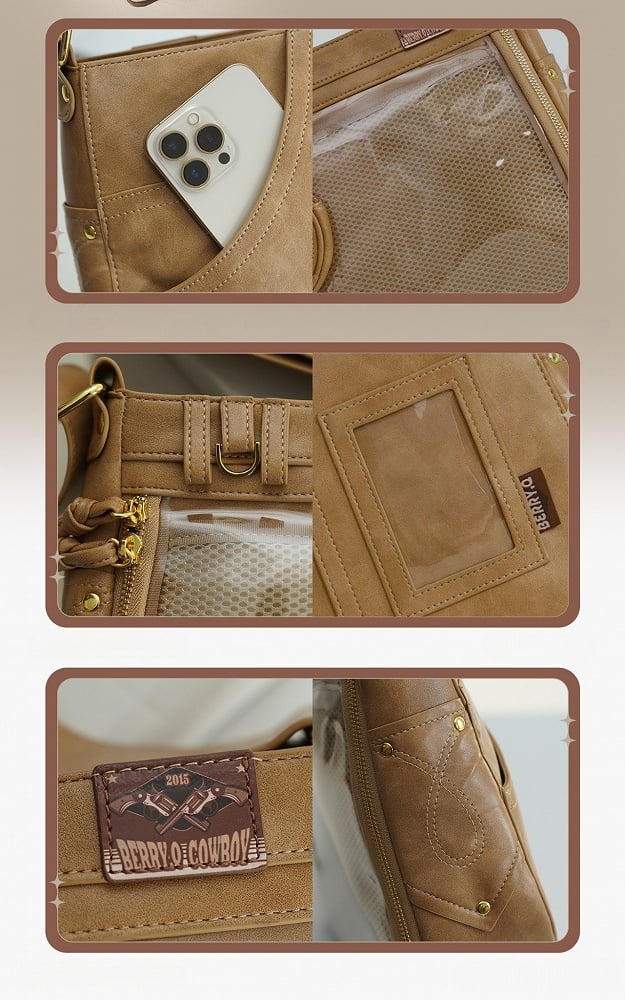 カーキ ウェイストランド パンク 大容量 イタバッグ