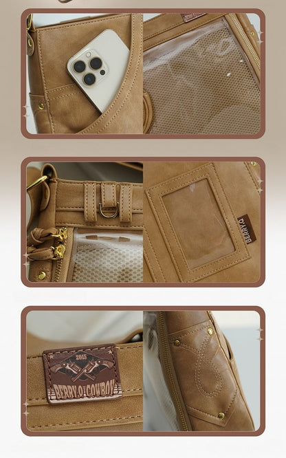 カーキ ウェイストランド パンク 大容量 イタバッグ