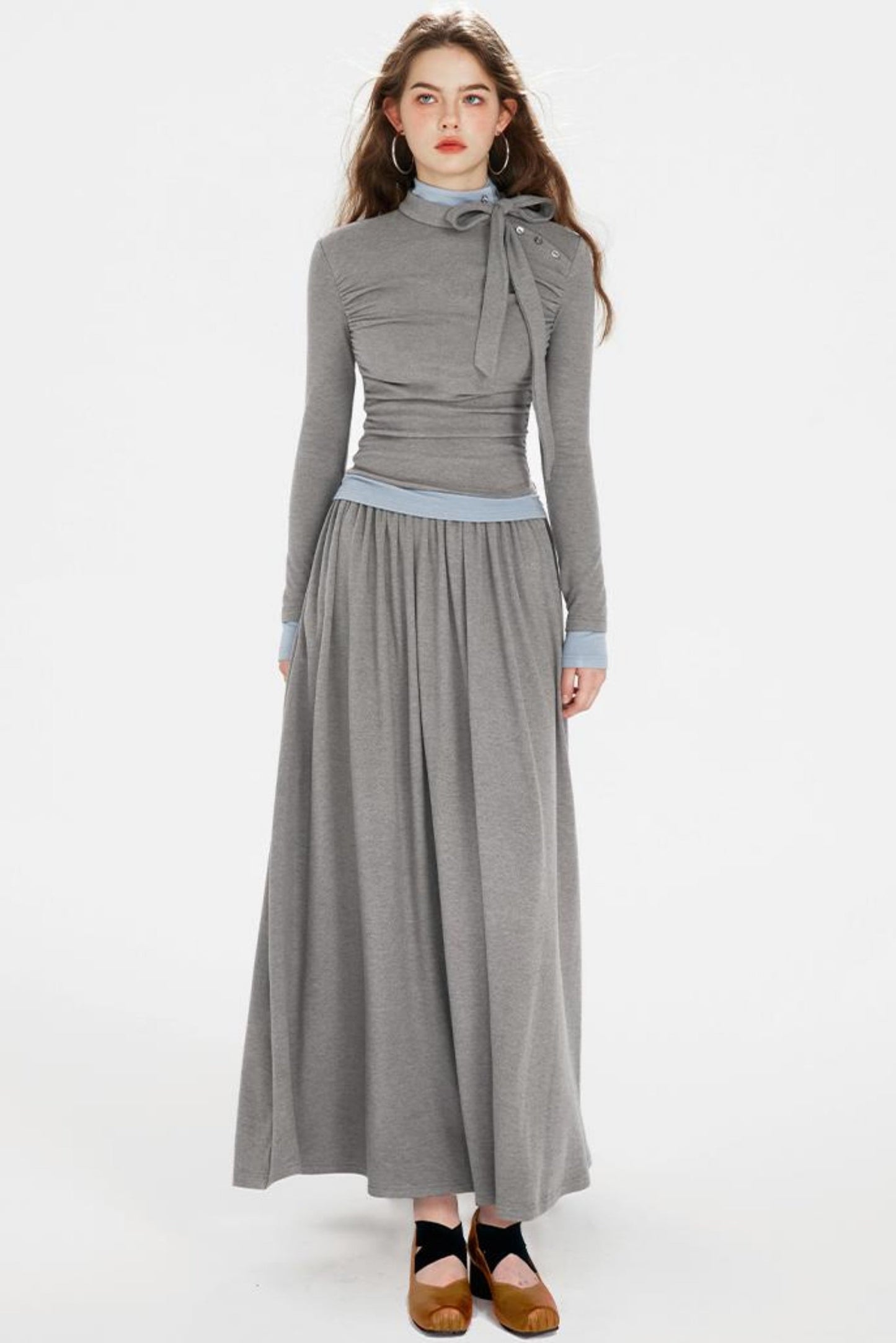 Kleider mit Kordelzug-Silhouette