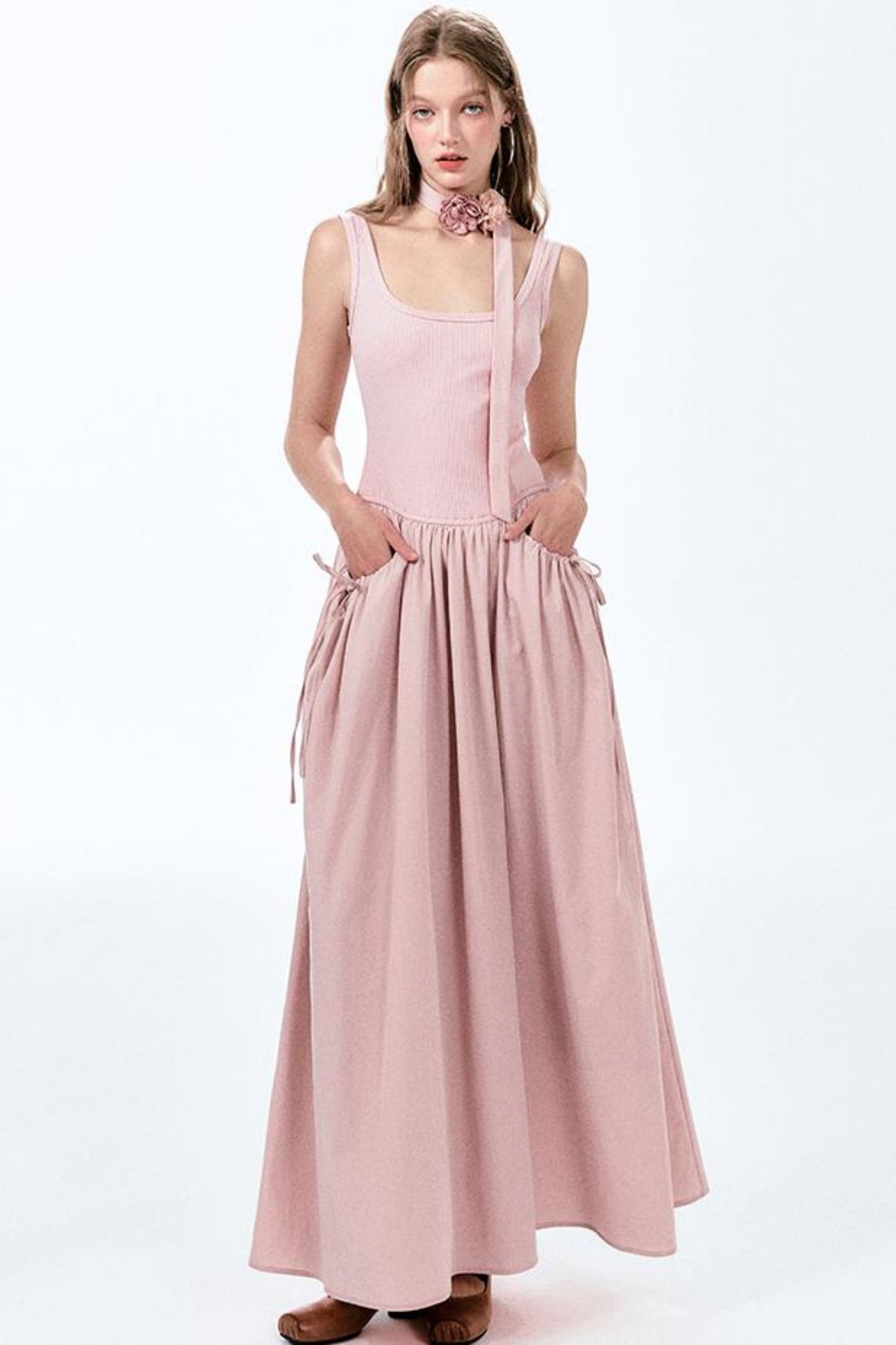 Kleid Coolred Pink Sleeve Mint Long Knot