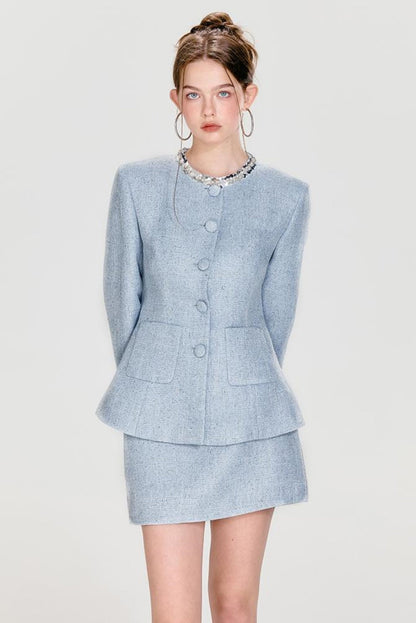 スパンコールのシックなセットアップ