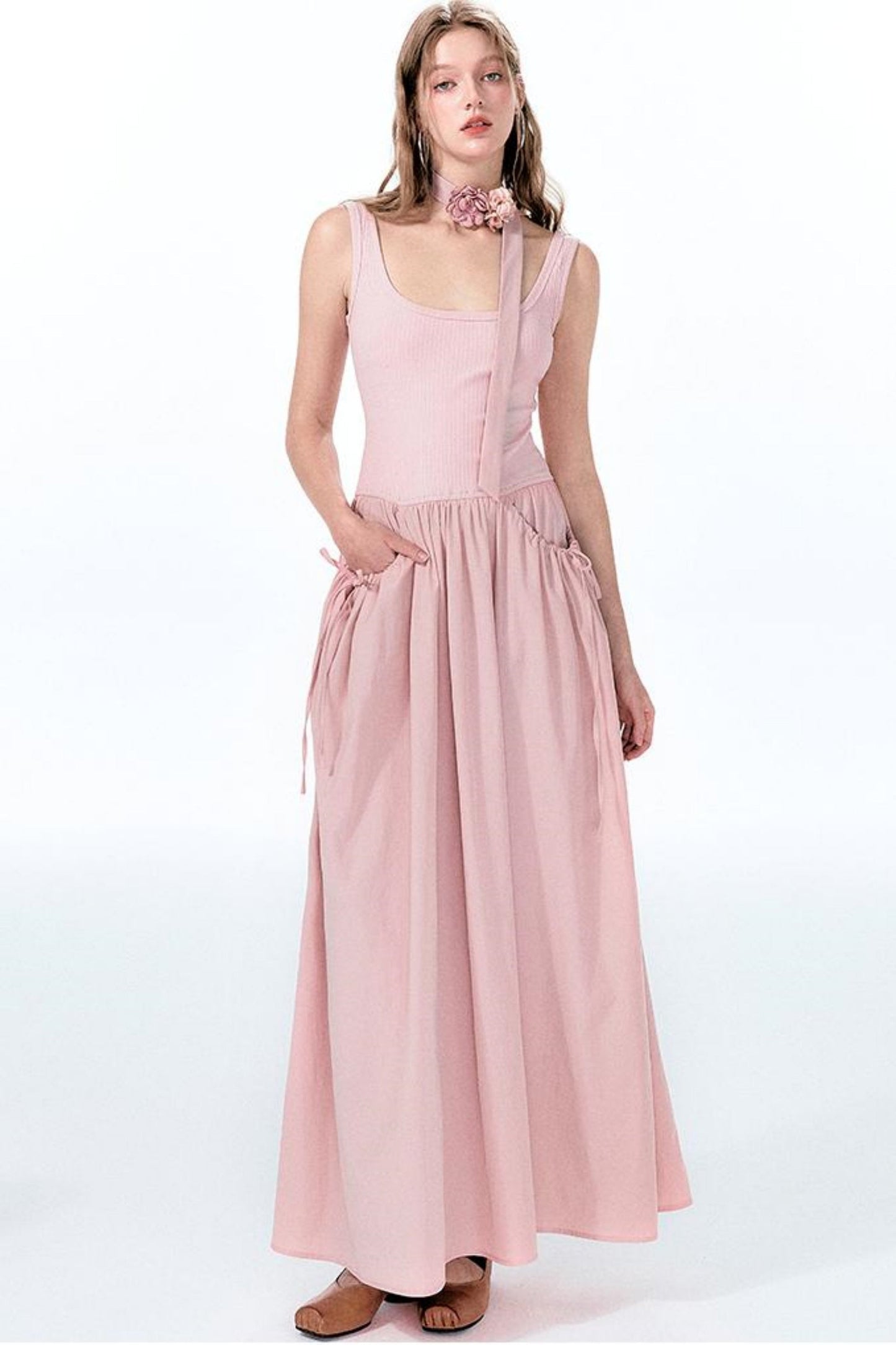 Kleid Coolred Pink Sleeve Mint Long Knot