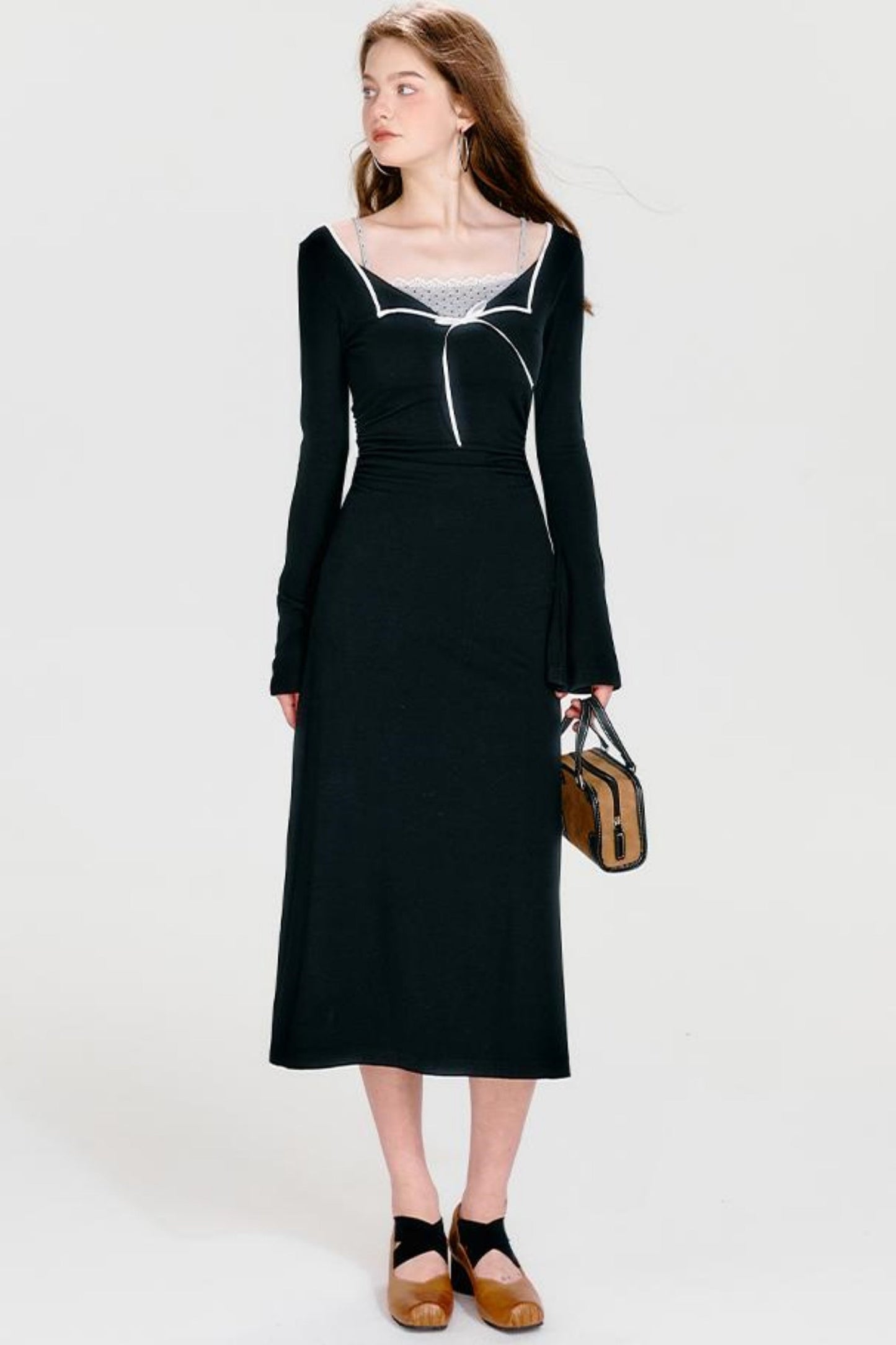 Block Maxi Cool Strickkleid Farbe