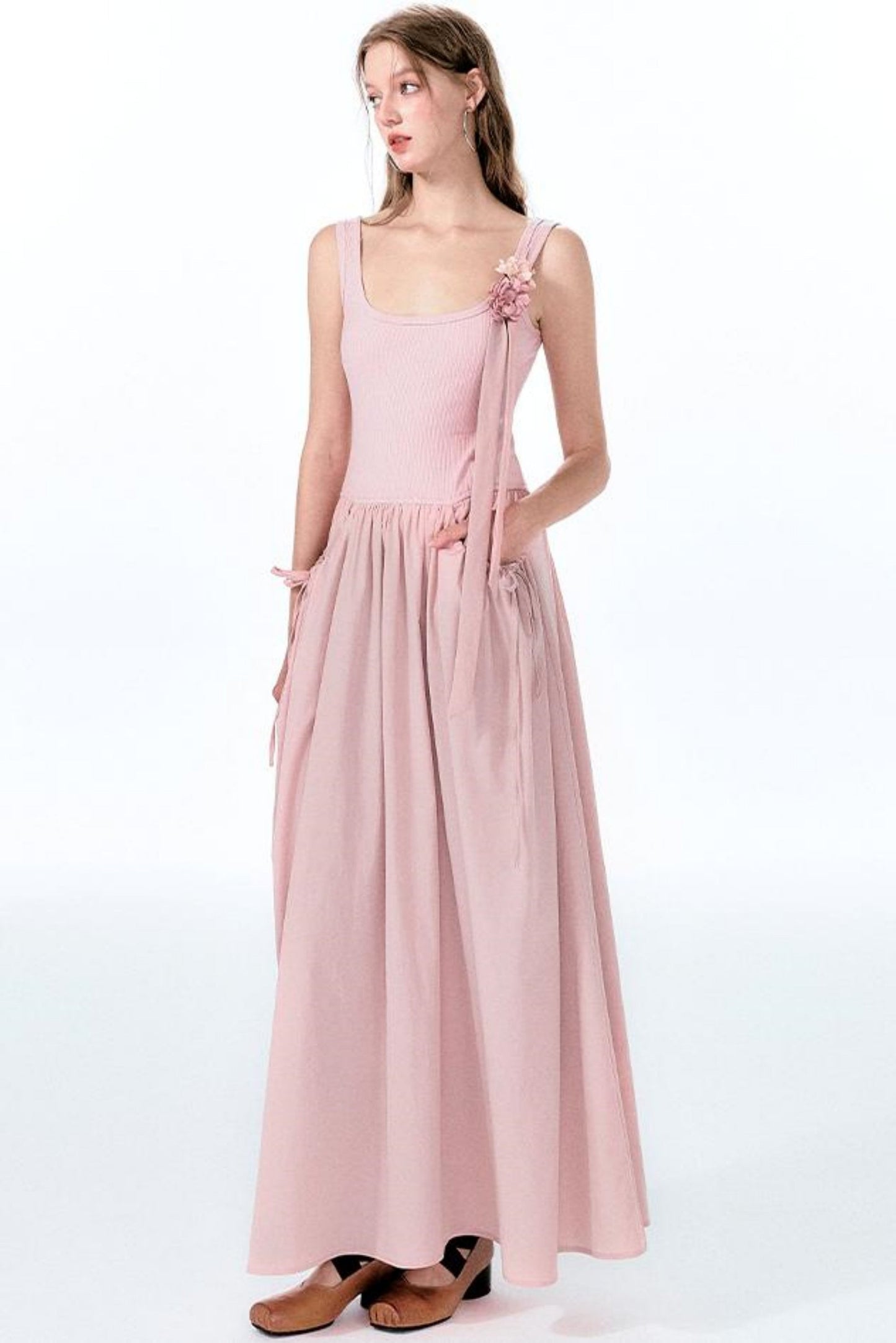 Kleid Coolred Pink Sleeve Mint Long Knot