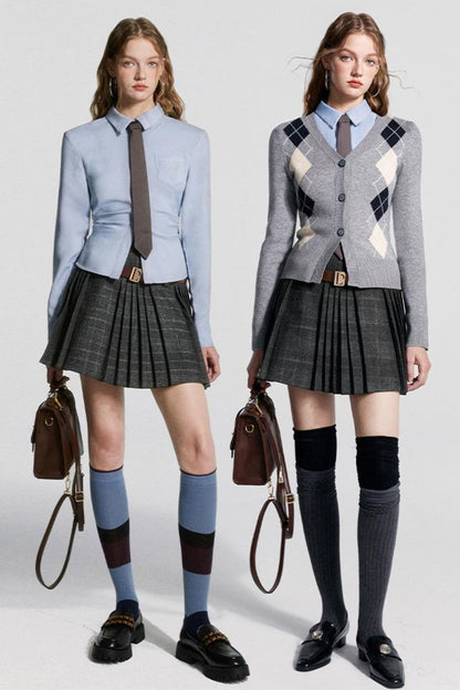 ミントブラウス スリムフィット