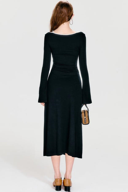 Block Maxi Cool Strickkleid Farbe