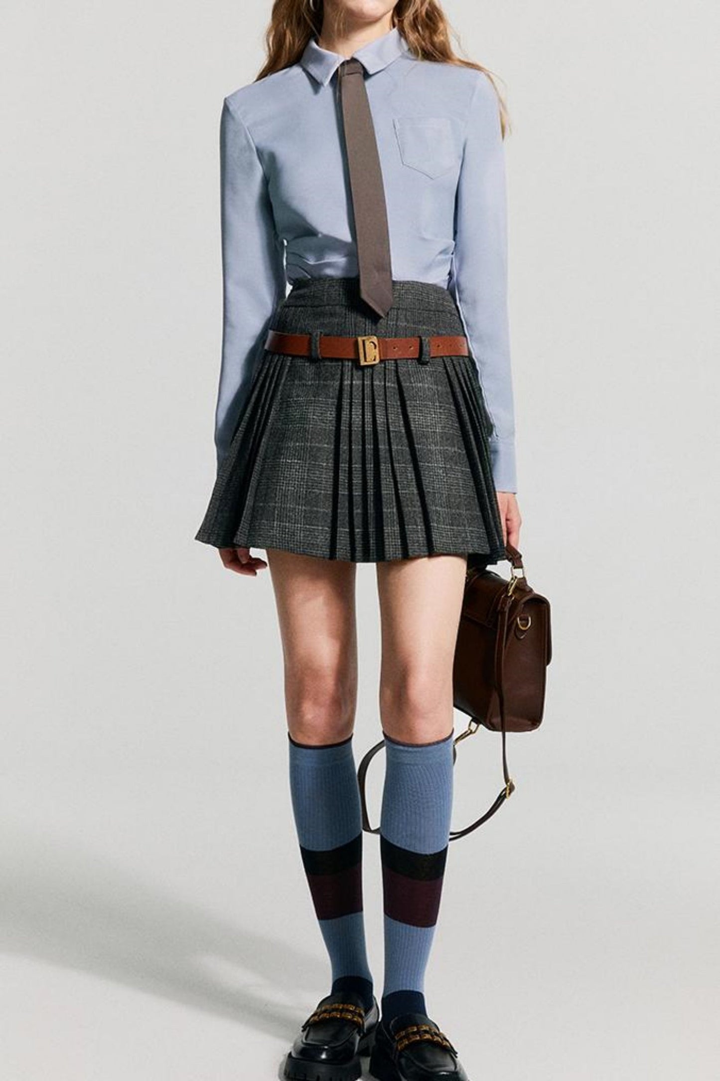 ミントブラウス スリムフィット