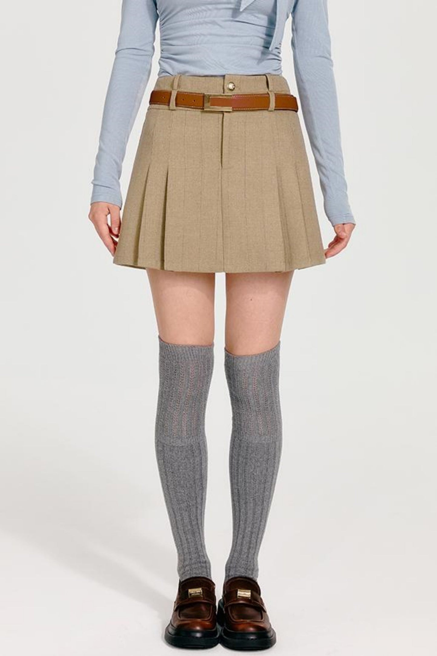 J + プリーツジャケット シンチシック ウエストスカート