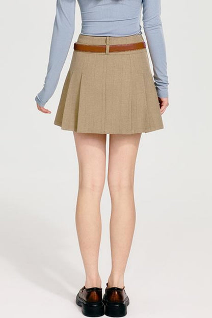 J + プリーツジャケット シンチシック ウエストスカート