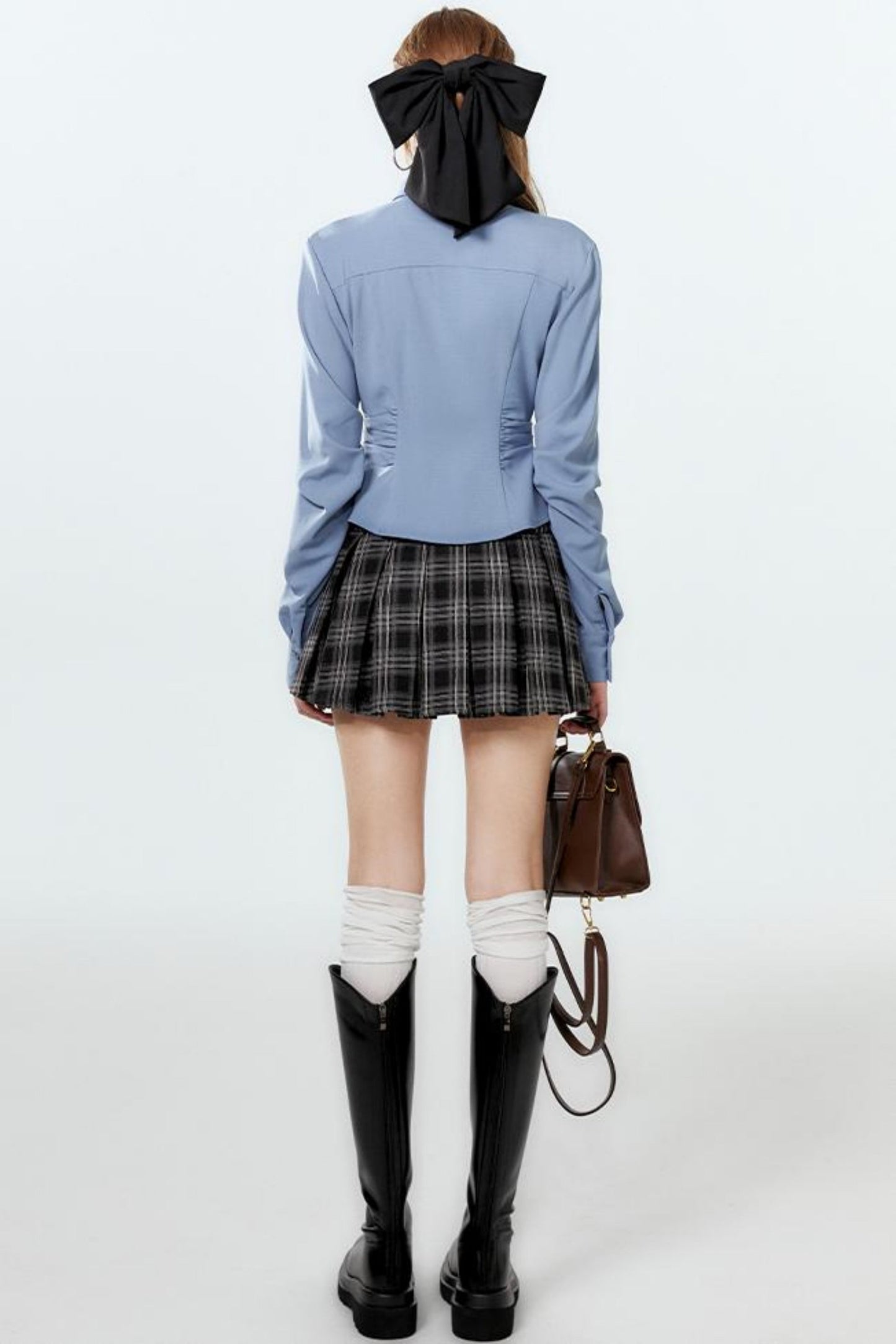 カレッジシャツ ダイヤモンドプリーツ