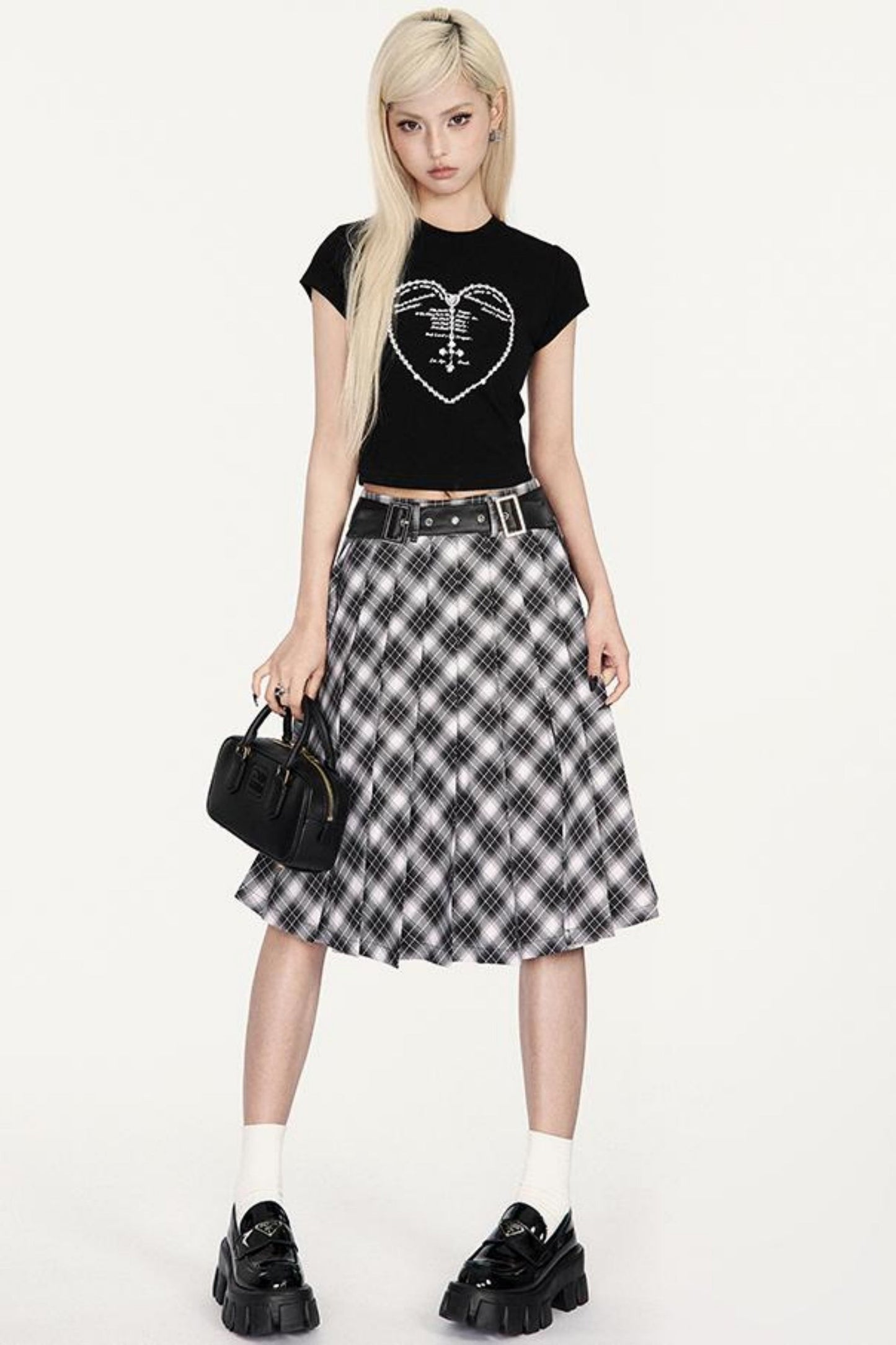 ドリーミープリーツスリムスカートセットアップ