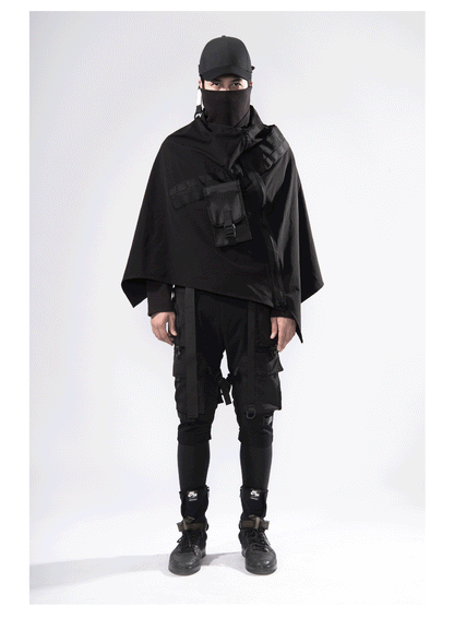 Gothic Halloween Black Cloak