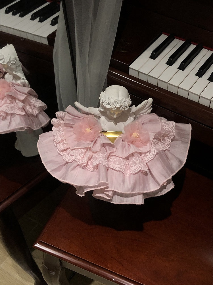 Pink Lolita Flower Wrist Cuffs - Misty Isle Letter