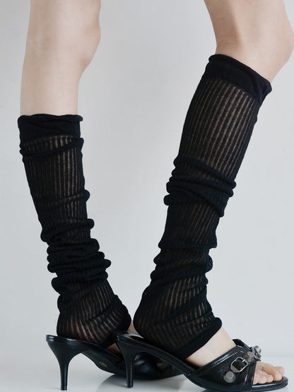 Leg Calf Loose Warmers Pattern Colors Striped Vertical 4