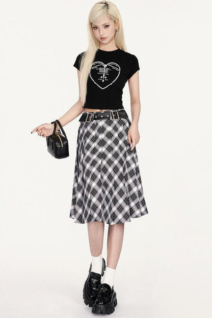 Up Set Plissierter Schmaler Rock Dreamy