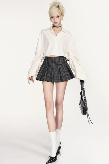 Shirt Y2K Girl Academy White Style