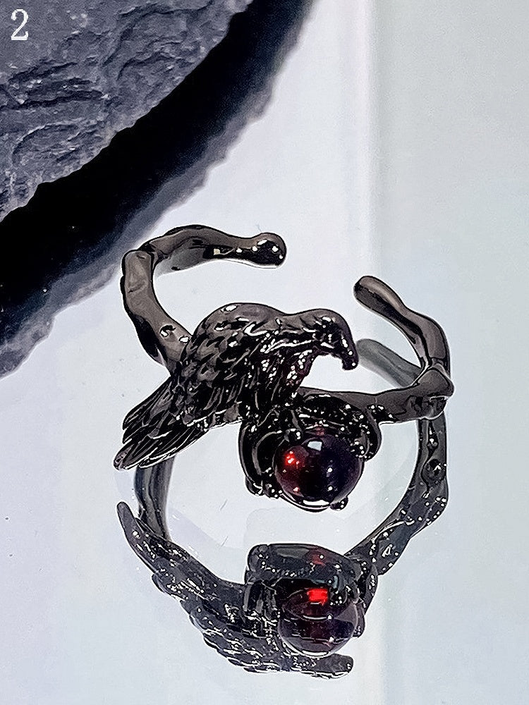 7 Raben Optionen Ring Gothic Design