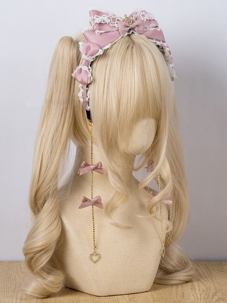 Accessory Bow Kei 5 Colors Rhinestone Hair Tassel Long Jirai