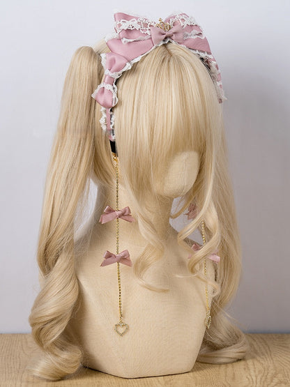Accessory Bow Kei 5 Colors Rhinestone Hair Tassel Long Jirai