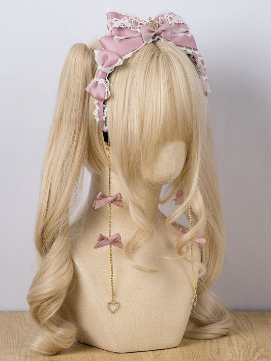 Accessory Bow Kei 5 Colors Rhinestone Hair Tassel Long Jirai