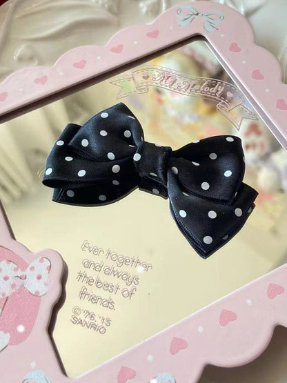 10 Farben Bowknot Haarspange Muster Polka-Dot Optionen